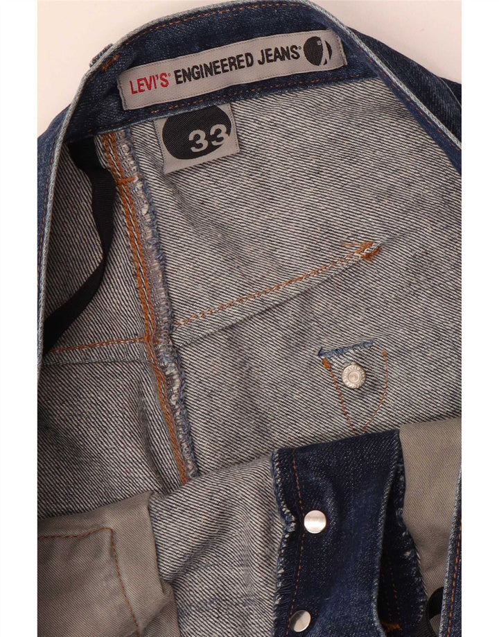 Levi's Mens Engineered Straight Jeans W33 L33 Blå