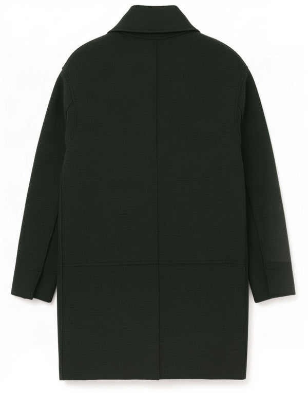 Zara Womens Loose Fit Knit Overcoat UK 6 XS Vert Laine