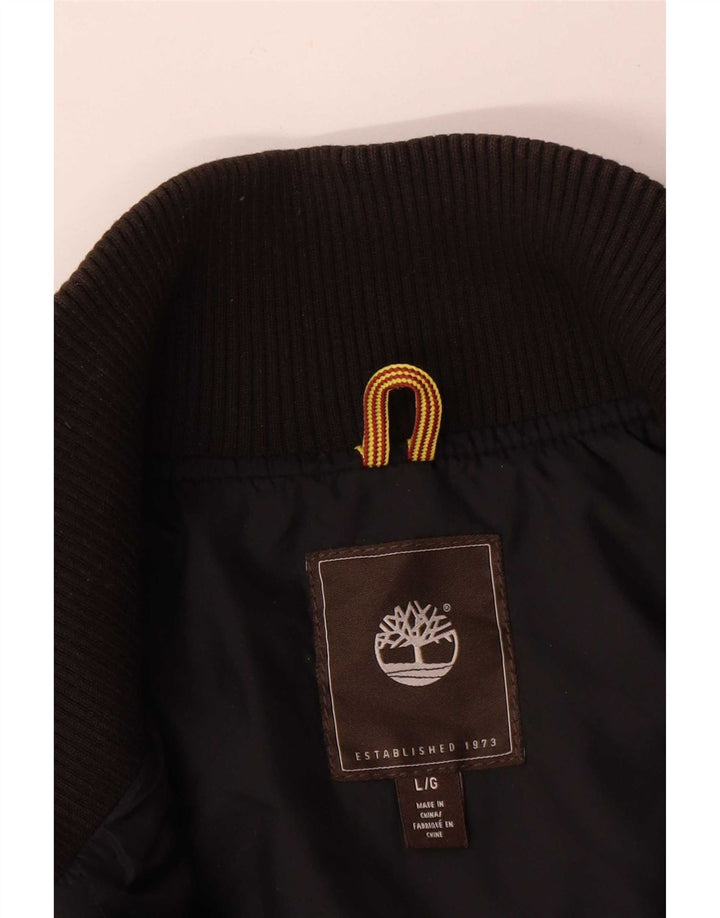 Timberland Mens Padded Jacket UK 40 Large Black Nylon