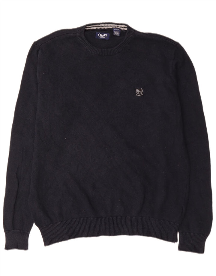 Ανδρικό πουλόβερ Chaps Crew Neck Jumper XL Μαύρο βαμβακερό