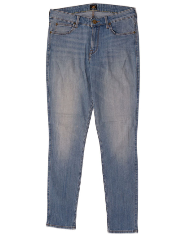 Lee Womens Scarlett Skinny Jeans W30 L29 Azul Algodão