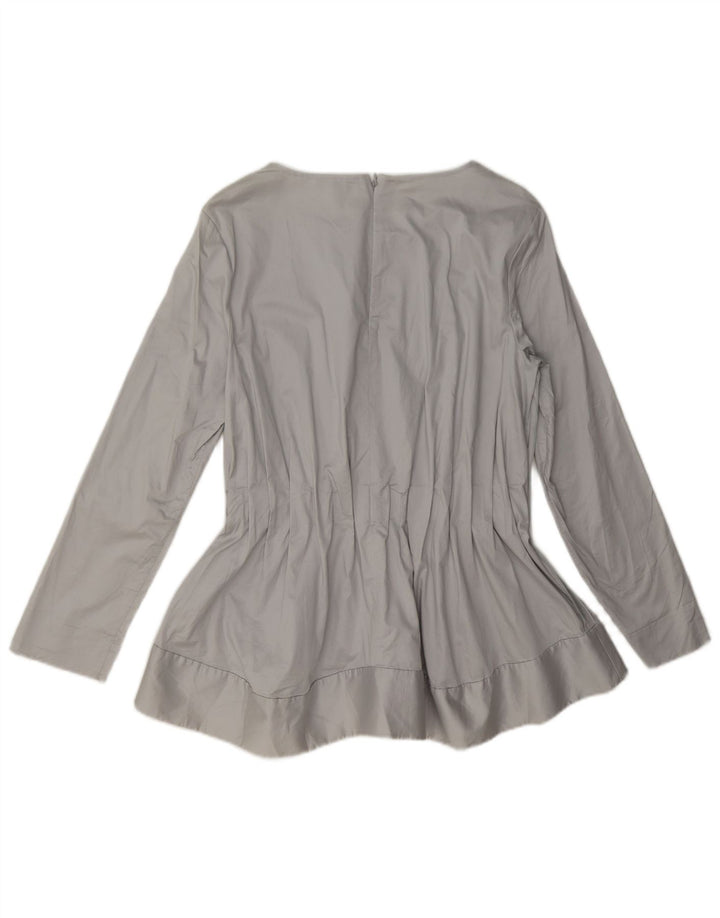 Cos Blusa de manga larga para mujer Top EU 38 Algodón gris medio