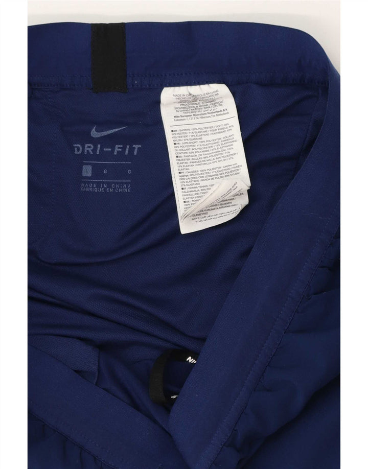 Nike Womens Dri Fit Sport Shorts UK 16 Large Navy Blue Polyester