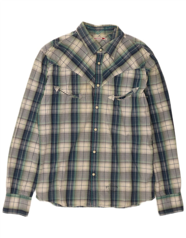 Levi's Mens Shirt Large Blue Check Cotton