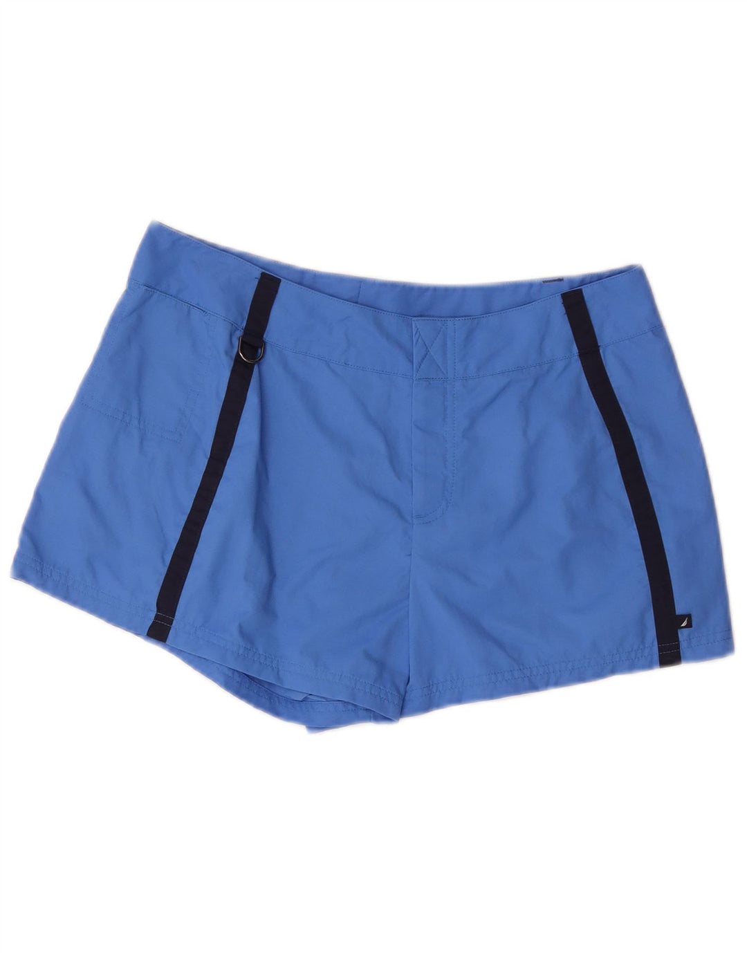 Nautica Womens Casual Shorts Medium W30 Blue Colourblock Nylon