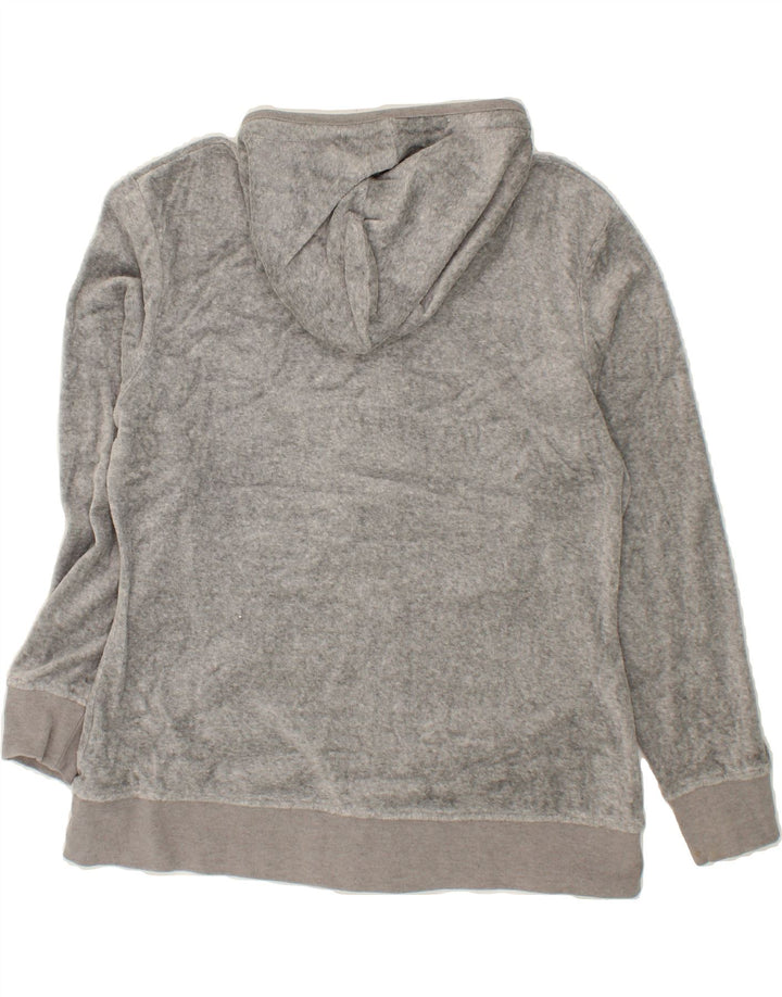 ELLESSE Womens Zip Hoodie Sweater UK 18 XL Grey Cotton Vintage Ellesse and Second-Hand Ellesse from Messina Hembry 