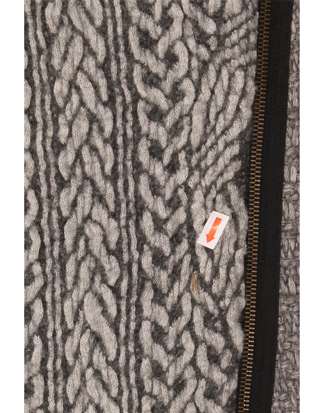 DESIGUAL Womens Graphic Hooded Overcoat EU 40 Medium Grey Check