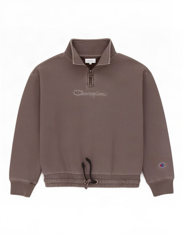 Champion Damen-Pullover mit übergroßem Grafik-Sweatshirt, Gr. 10, Größe S, Grau