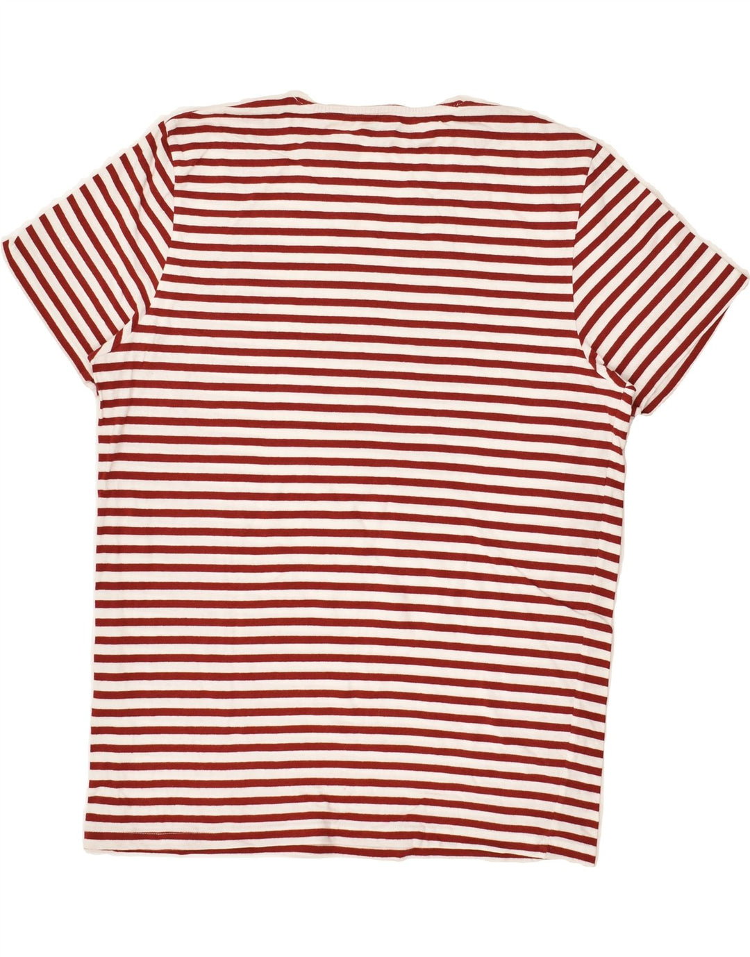 JACK & JONES Mens Graphic T-Shirt Top XL Red Striped Cotton | Vintage Jack & Jones | Thrift | Second-Hand Jack & Jones | Used Clothing | Messina Hembry 