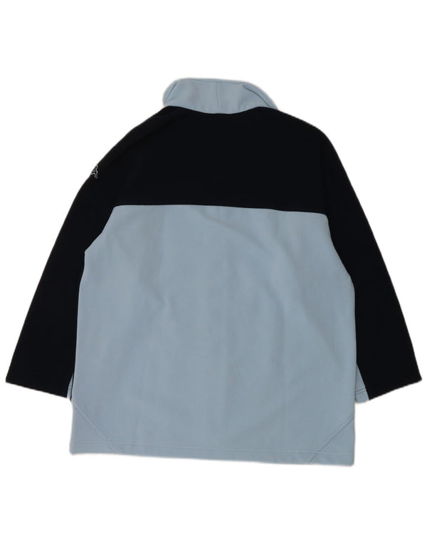 Kappa 3/4-ærmet træningsdragt topjakke til kvinder UK 18 XL Blå Colourblock