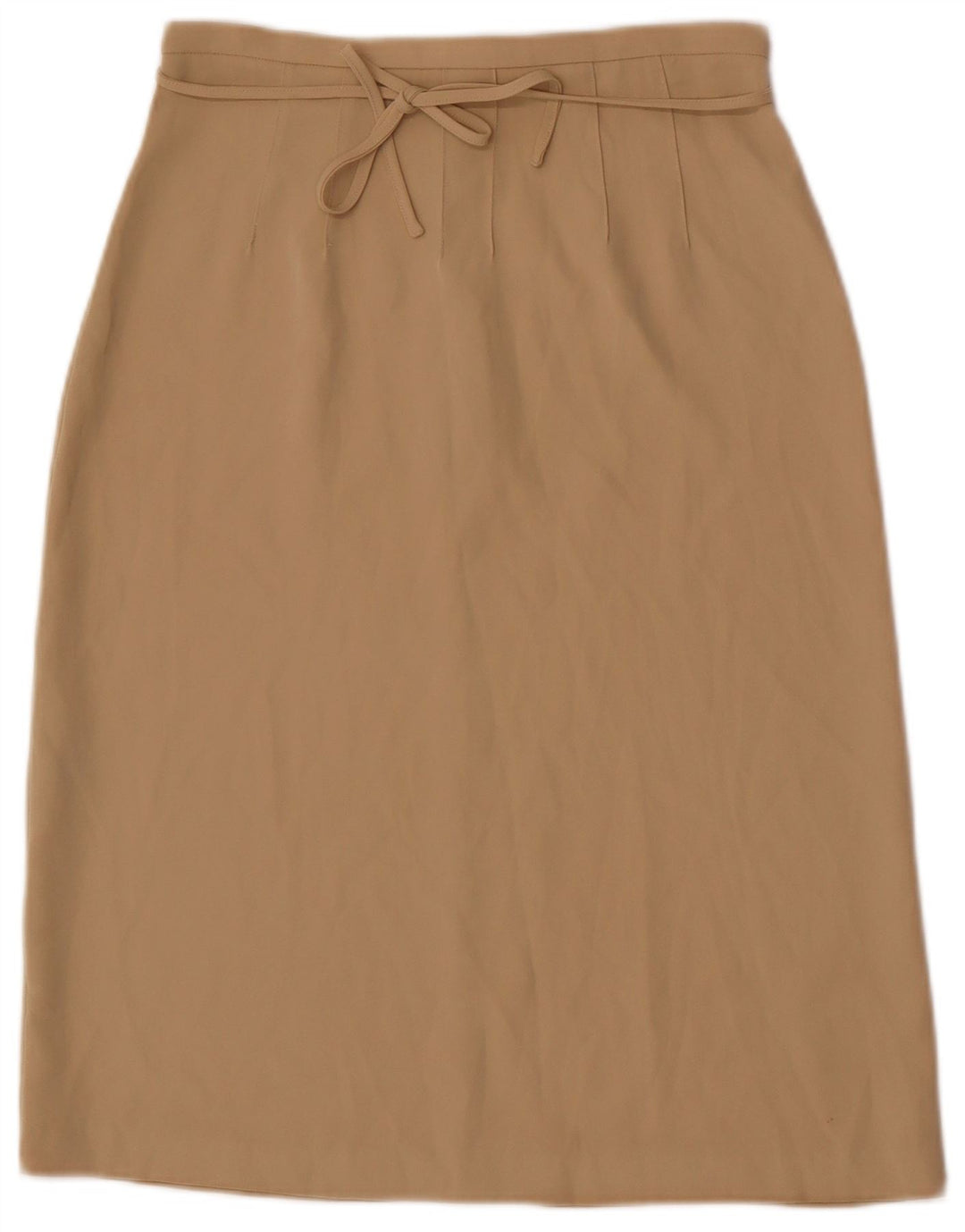 Stefanel Damen Midirock IT 40 Small W26 Beige Polyester