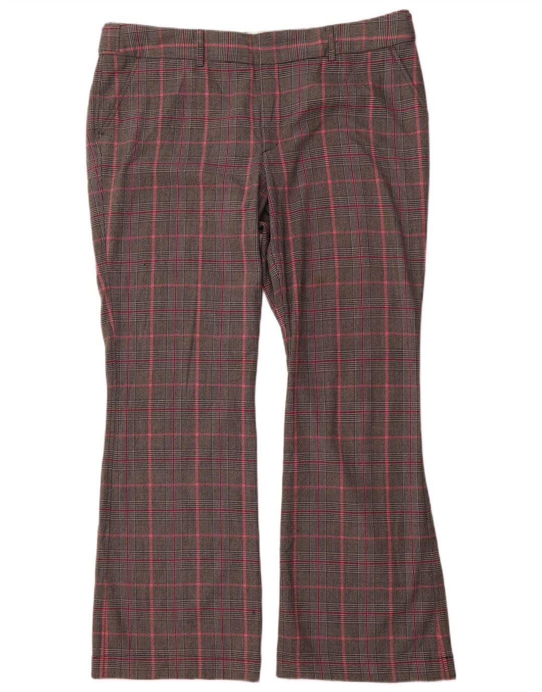 MOSSIMO Womens Bootcut Casual Trousers US 18 2XL W40 L32 Grey Check