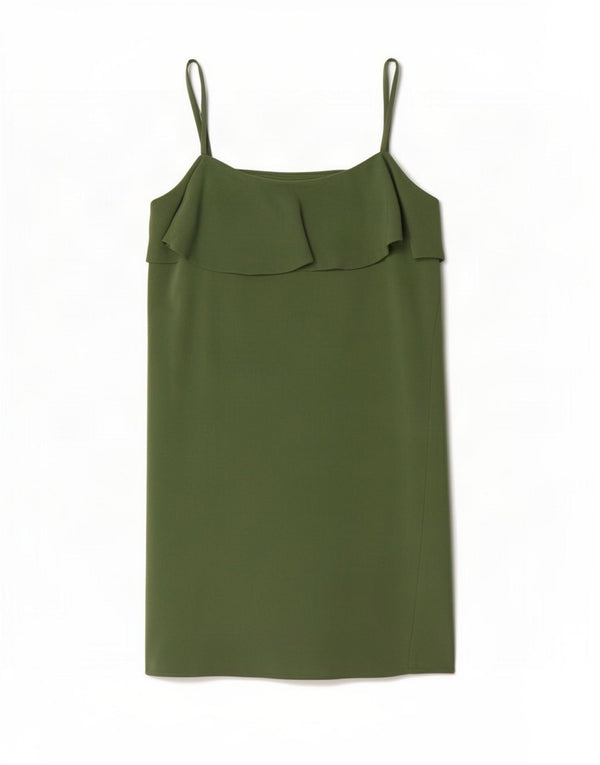 Zara Womens Slip Dress UK 10 Small Green