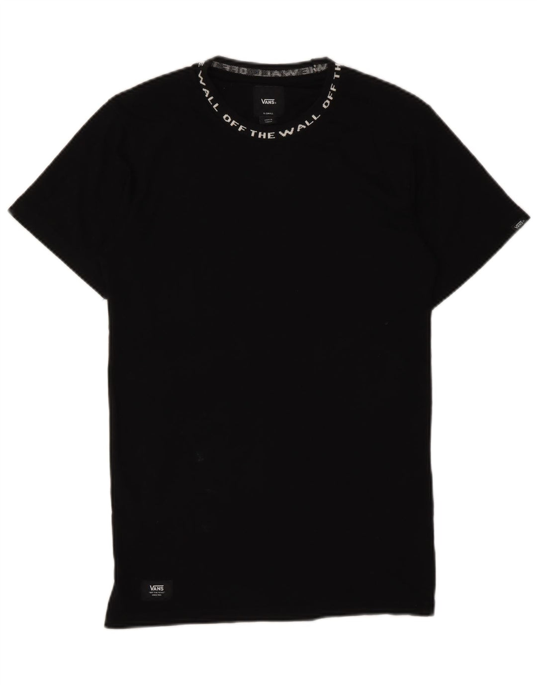 Vans Mens Graphic T-Shirt Top XS Black Cotton