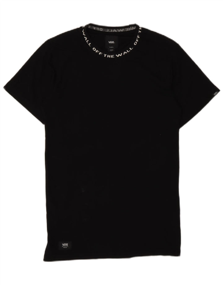 Vans Mens Graphic T-Shirt Top XS Black Cotton