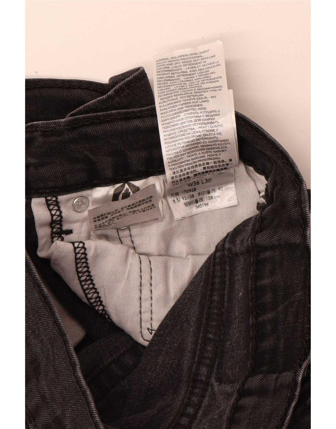 Мужские джинсы Levi's Slim 511 W36 L30, черный хлопок
