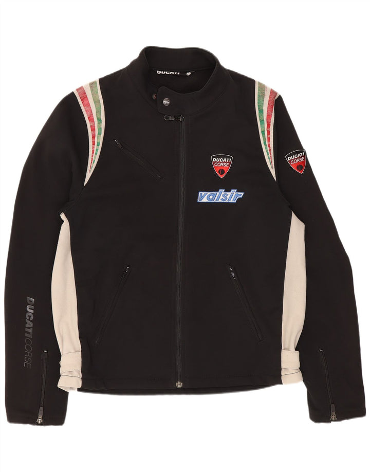 Ducati Herre grafisk racerjakke UK 38 Medium Sort Colourblock