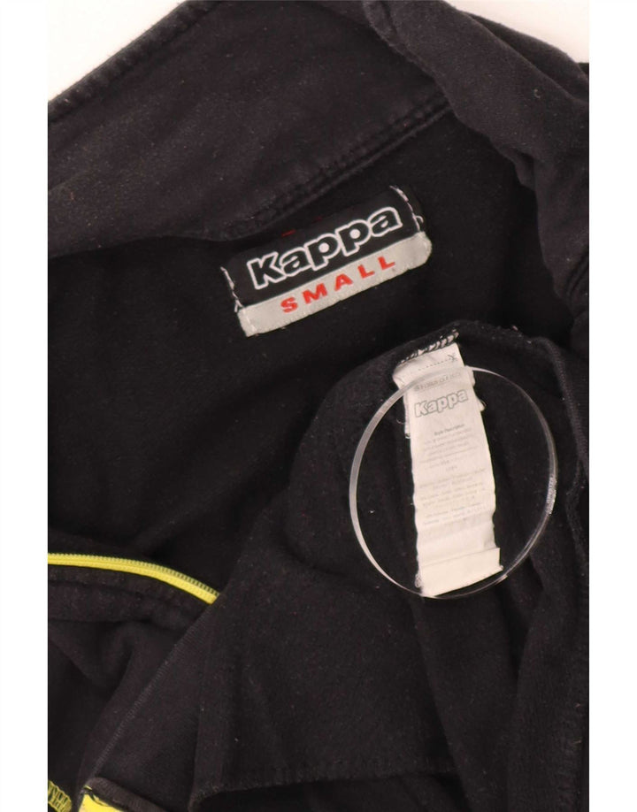 Kappa Mens Tracksuit Top Jacket Small Black Cotton