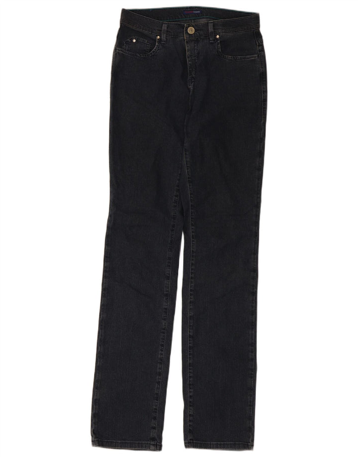 Jeans retos femininos Trussardi W27 L33 azul marinho
