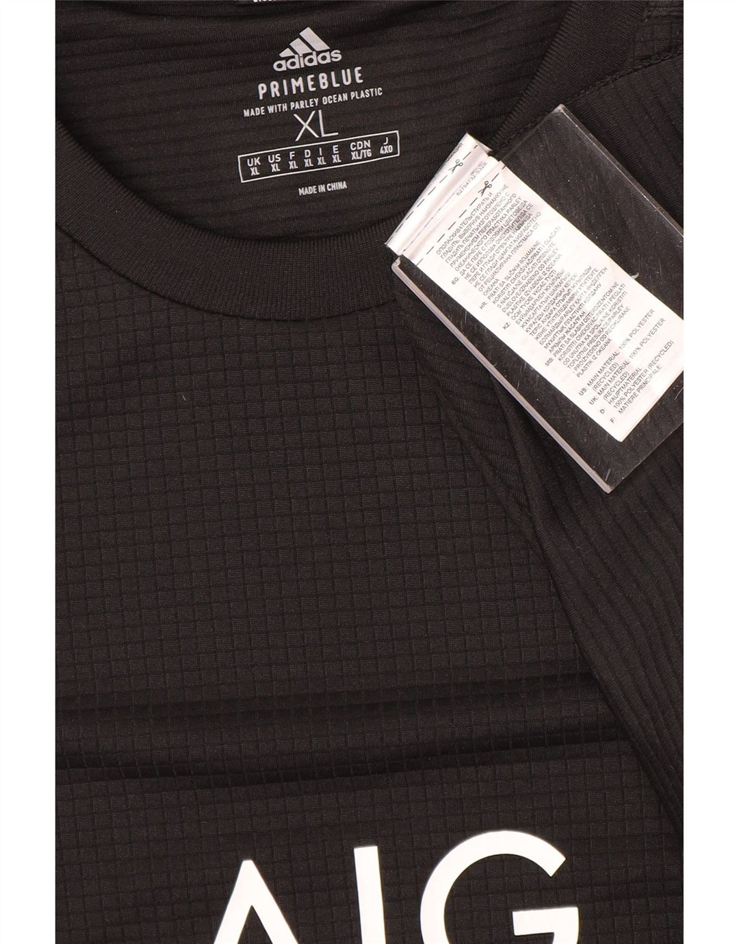 Adidas Herren All Blacks Graphic T-Shirt Top XL Schwarz Polyester