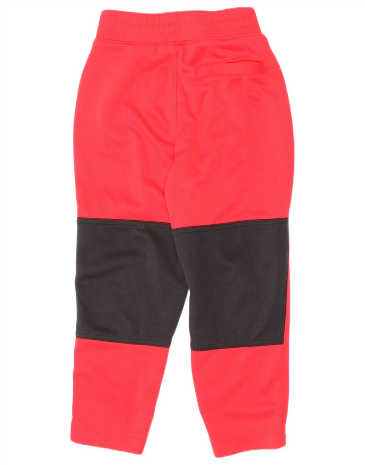 Nike Boys Graphic Tracksuit Trousers 3-4 Years Red Colourblock