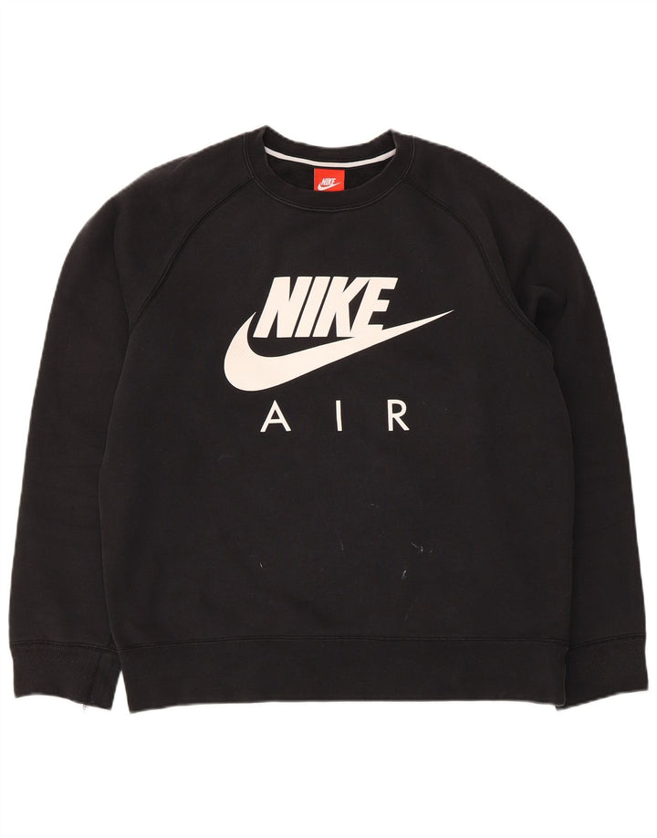 Felpa grafica da uomo Nike Felpa media nera