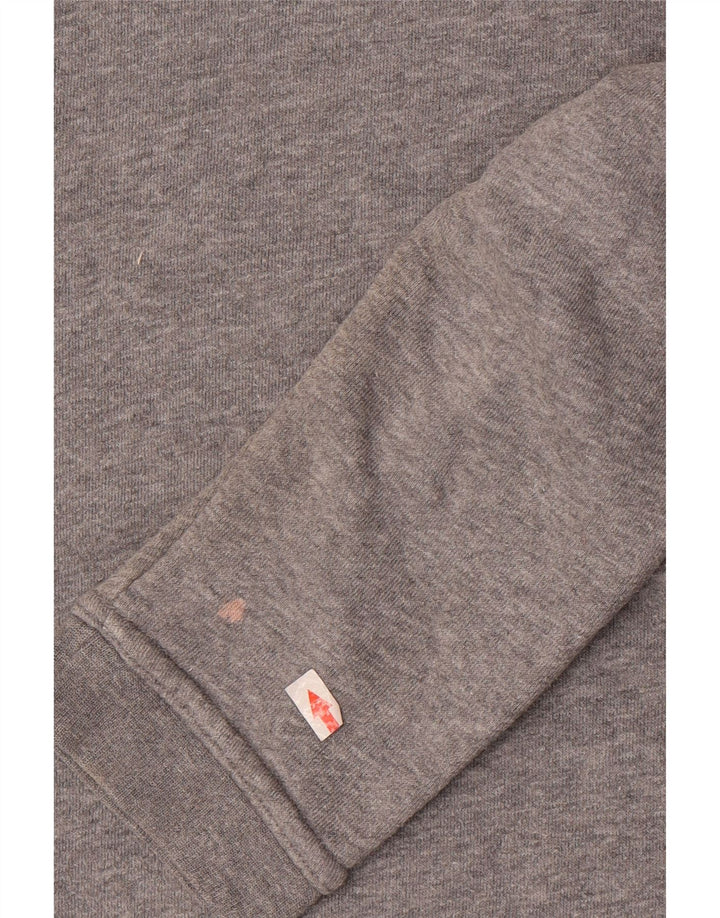 Nike Womens Graphic Oversized Sweatshirt Jumper UK 16 Large Grey Cotton