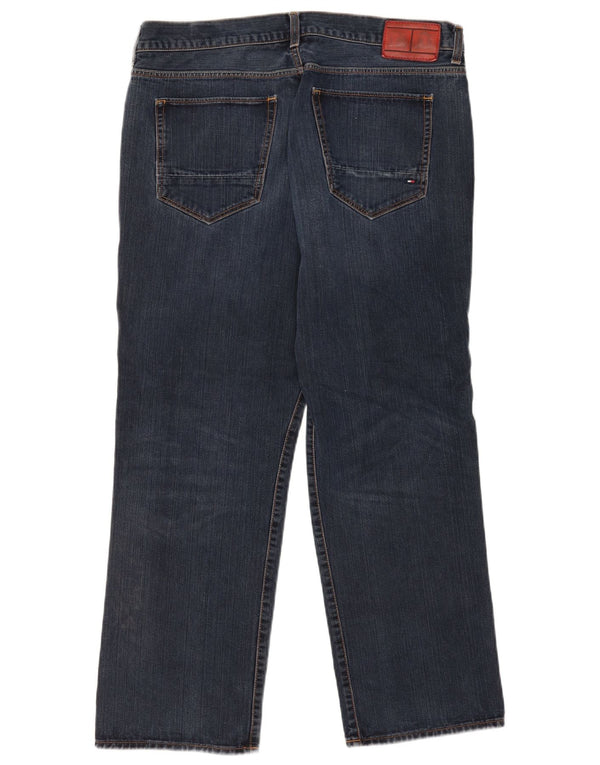 Tommy Hilfiger Mens Straight Jeans W36 L30 Navy Blue Cotton