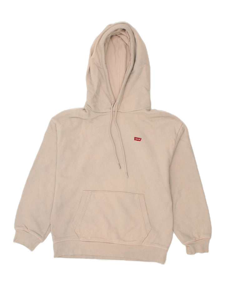 LEVI'S Womens Hoodie Jumper UK 10 Small Grey Cotton Vintage Levi's and Second-Hand Levi's from Messina Hembry 