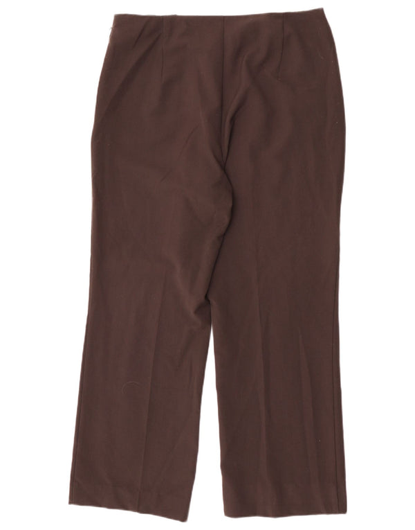 Marks & Spencer Damen Gerade Freizeithose UK 14 Large W32 L28 Braun