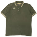 Camisa polo masculina Kappa grande cáqui