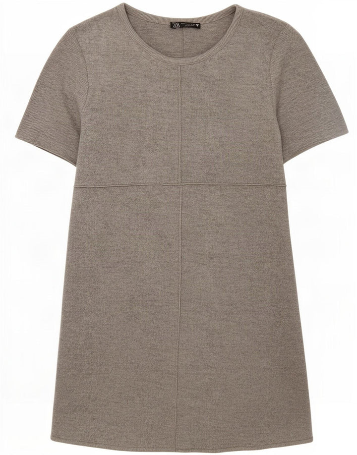 Abito T-shirt da donna Zara UK 8 piccolo poliestere grigio