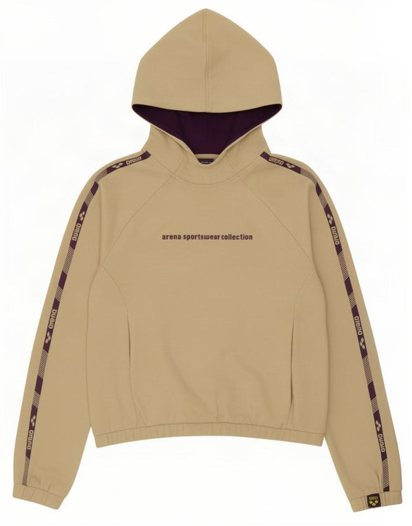 Arena Girls Graphic Hoodie Jumper 13-14 Years Beige Cotton
