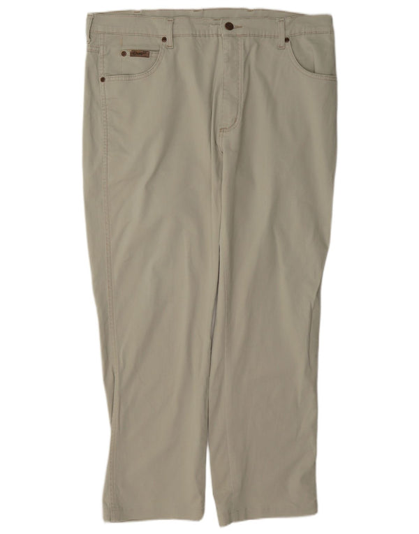 Pantaloni casual drepti pentru bărbați Wrangler W38 L28 bumbac bej