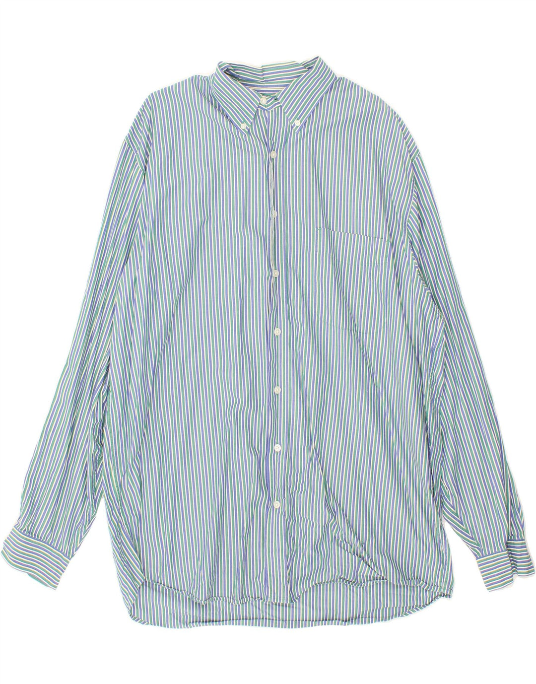 EDDIE BAUER Mens Shirt XL Multicoloured Striped Cotton Vintage Eddie Bauer and Second-Hand Eddie Bauer from Messina Hembry 