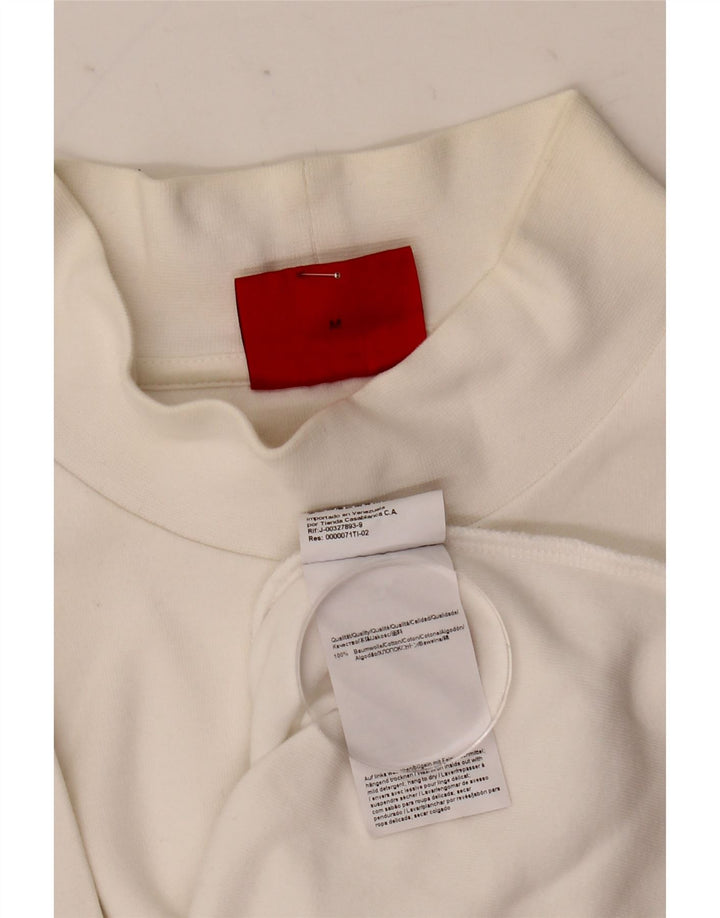 Hugo Boss Mens T-Shirt Top Medium White Cotton