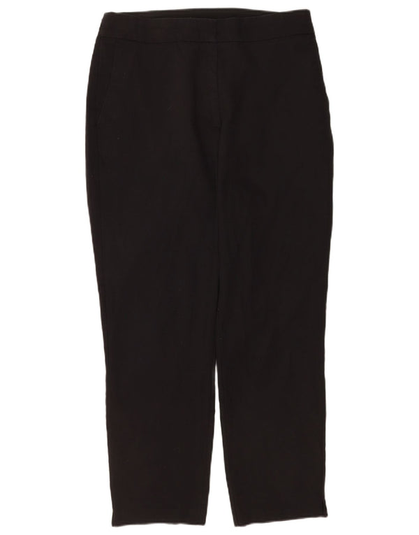 Pantaloni chino drepți pentru femei Zara XL W32 L26 bumbac negru
