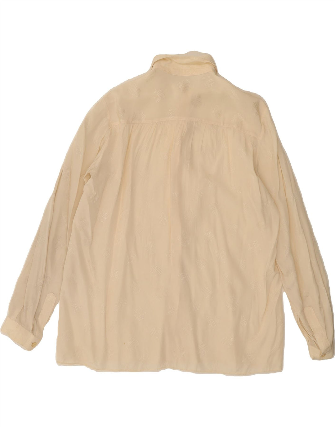 FERRETTI Womens Shirt Blouse IT 48 XL Beige Acetate Vintage Ferretti and Second-Hand Ferretti from Messina Hembry 