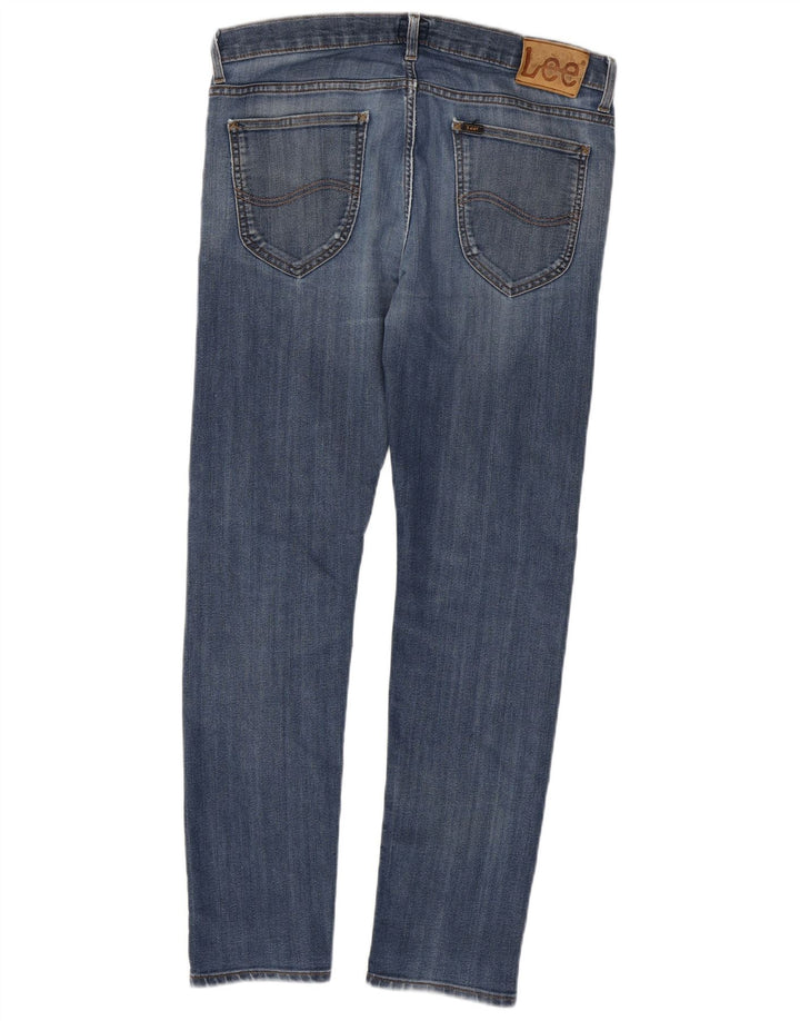LEE Mens Daren Zip Fly Slim Jeans W34 L32 Blue Cotton
