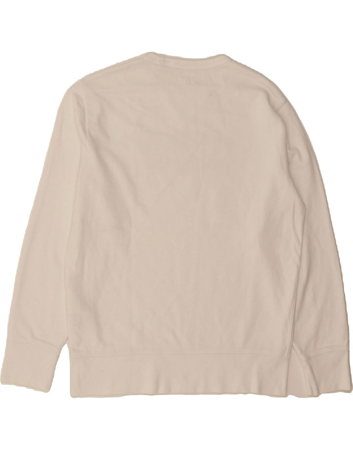 LEVI'S Mens Sweatshirt Jumper Small White Cotton Vintage Levi's and Second-Hand Levi's from Messina Hembry 