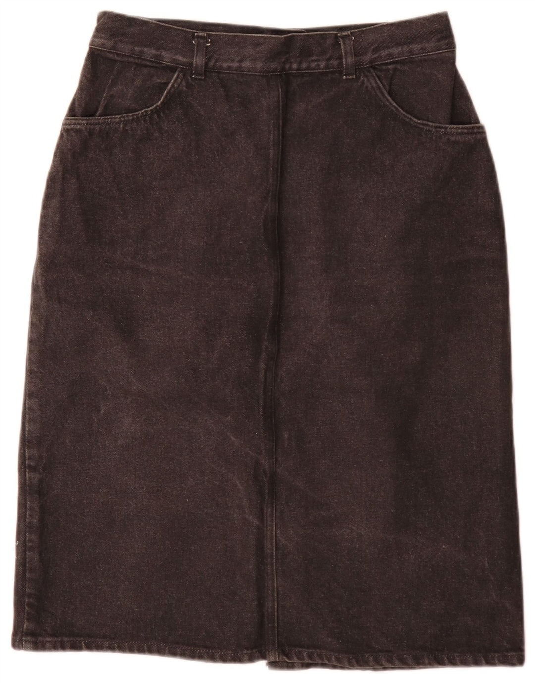 jupe en denim femme vintage W28 Floral gris moyen