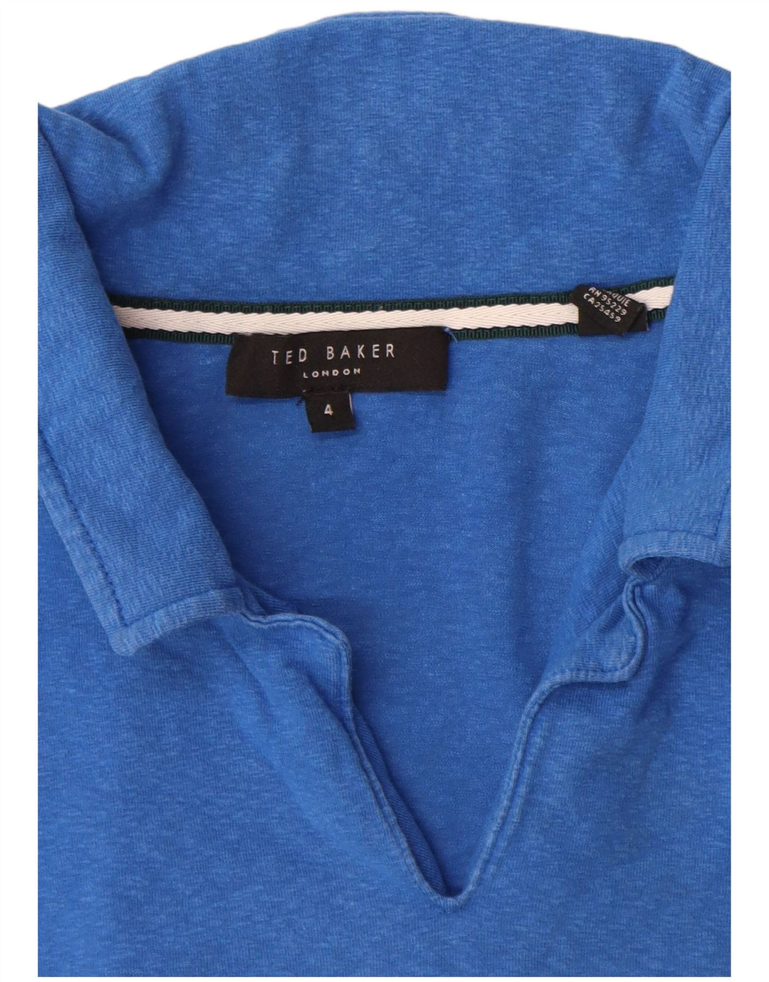 Ted Baker herre poloskjorte str. 4 Large Blue Cotton