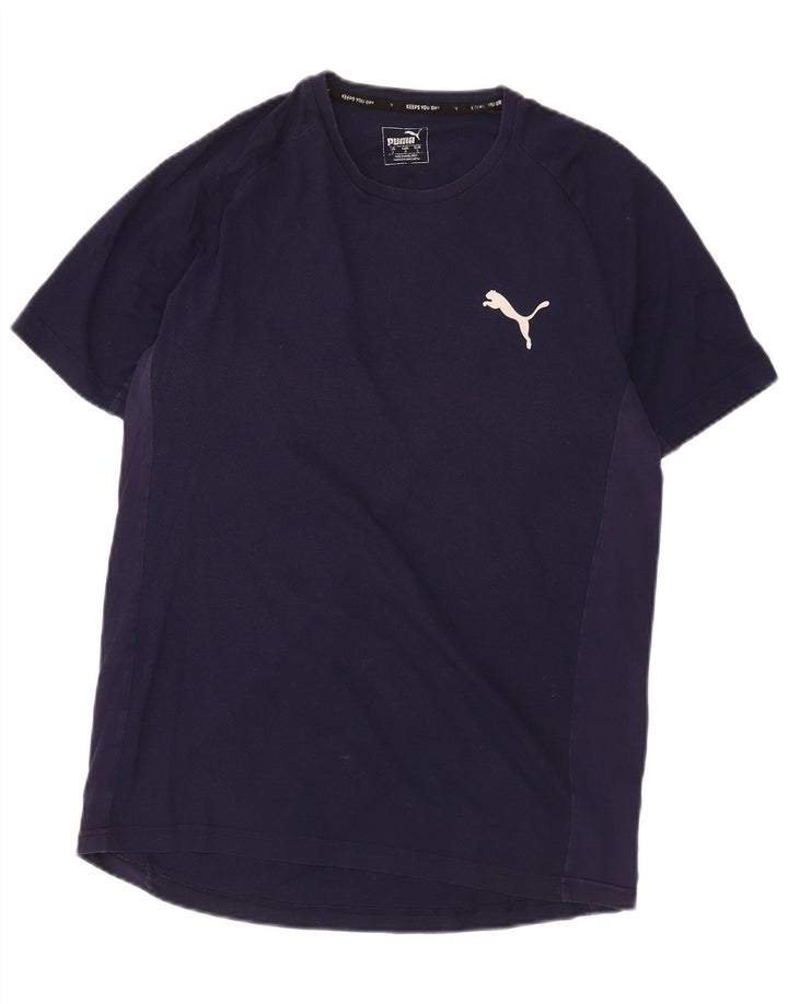 Puma Mens T-Shirt Top Large Navy Blue
