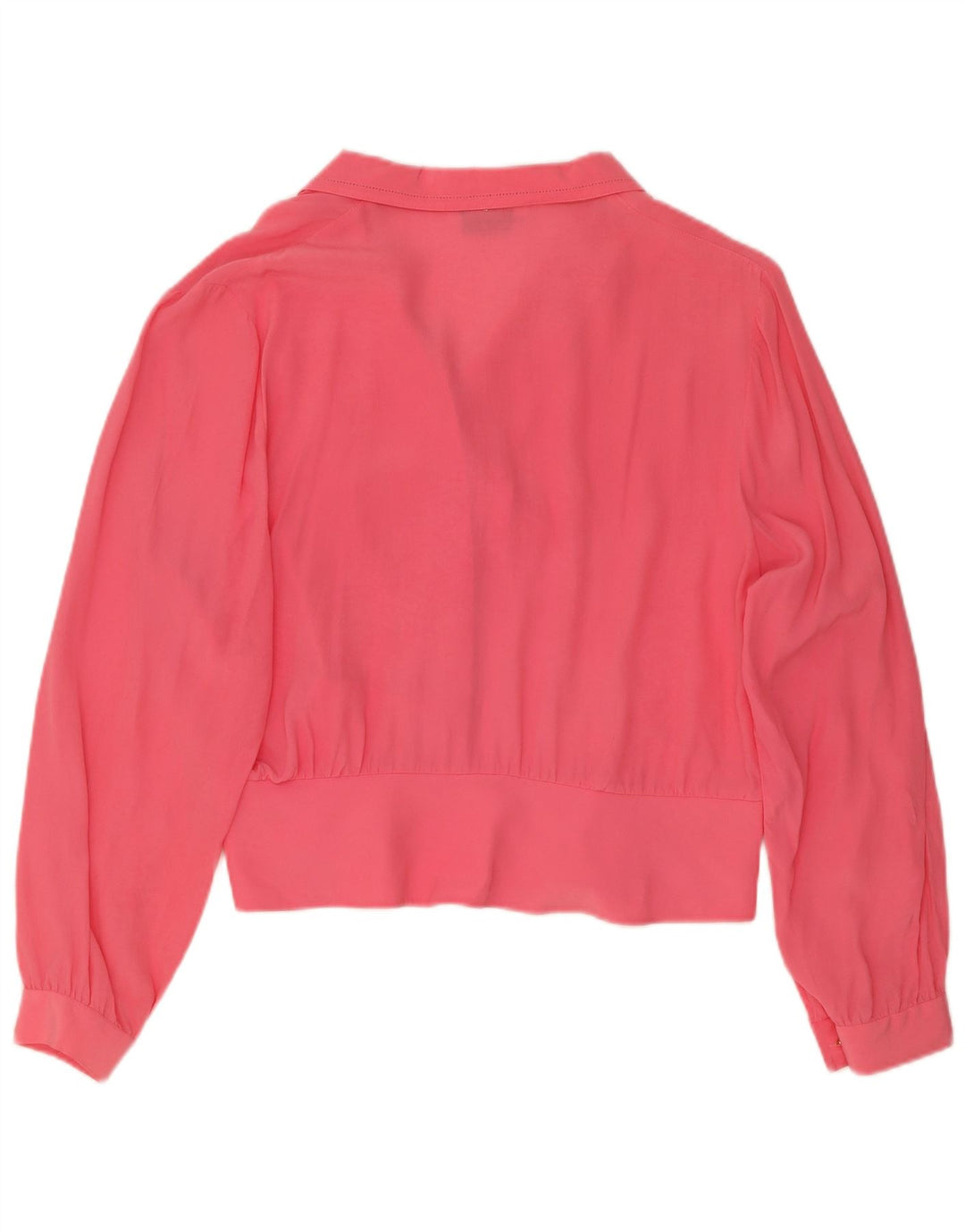 Nostalghia Womens Shirt Blouse IT 45 Large Pink Silk