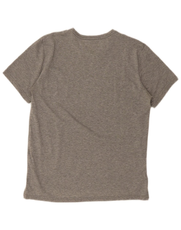 Nike Herre Dri Fit T-shirt Top Medium Grey Flecked Polyester