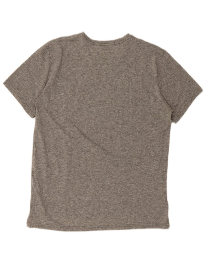 Nike Herre Dri Fit T-shirt Top Medium Grey Flecked Polyester