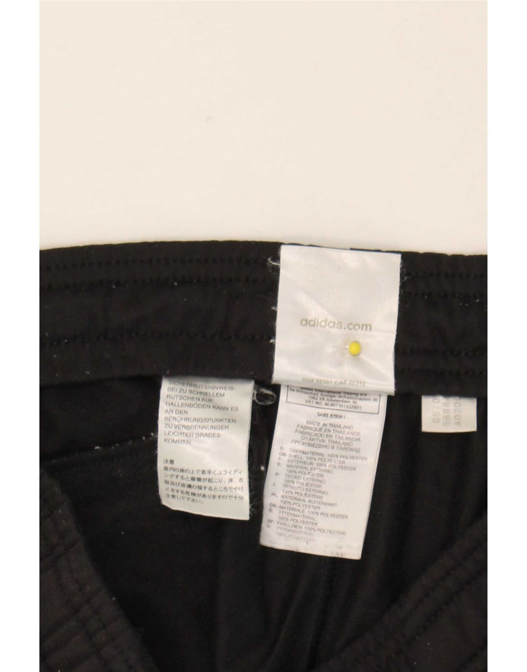 Pantaloni da tuta da uomo Adidas Small neri in poliestere