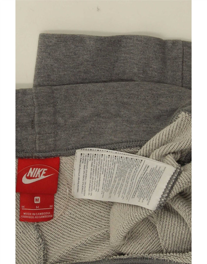 Nike Womens Tracksuit Trousers Joggers UK 14 Medium Grey Cotton