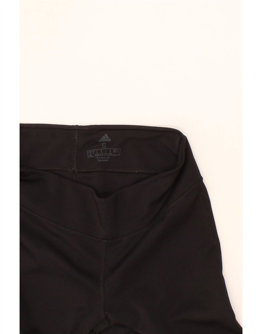 ADIDAS Womens Climalite Capri Leggings UK 8/10 Small  Black Polyester Vintage Adidas and Second-Hand Adidas from Messina Hembry 