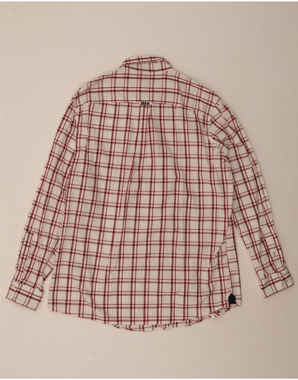 Crew Clothing Męska koszula o klasycznym kroju XL, bawełniana w białą kratkę